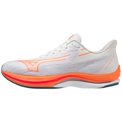 Zapatillas Para Correr Mizuno WAVE Rebellion Sonic Hombre Blancos / Naranjas Claro / Azules - Chile